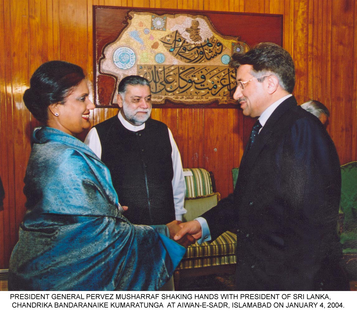 PRE+SRI LANKAN PRESIDENT